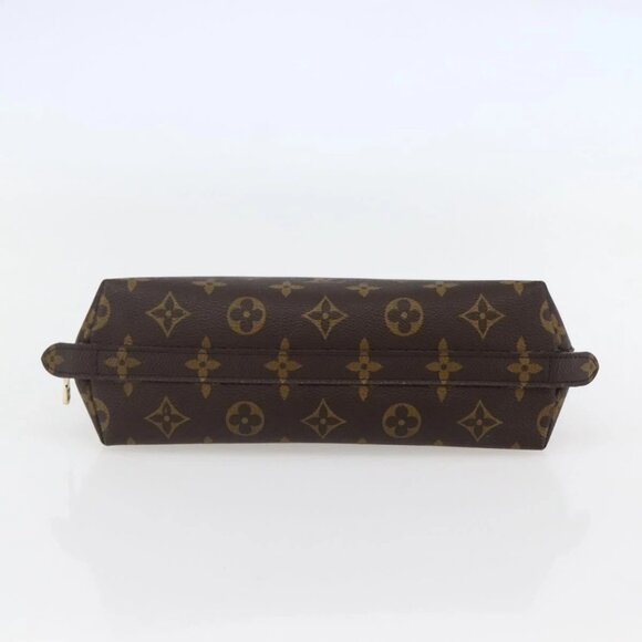 LOUIS VUITTON Monogram Trousse Demi Ronde Cosmetic Pouch LV Auth - Picture 6 of 16